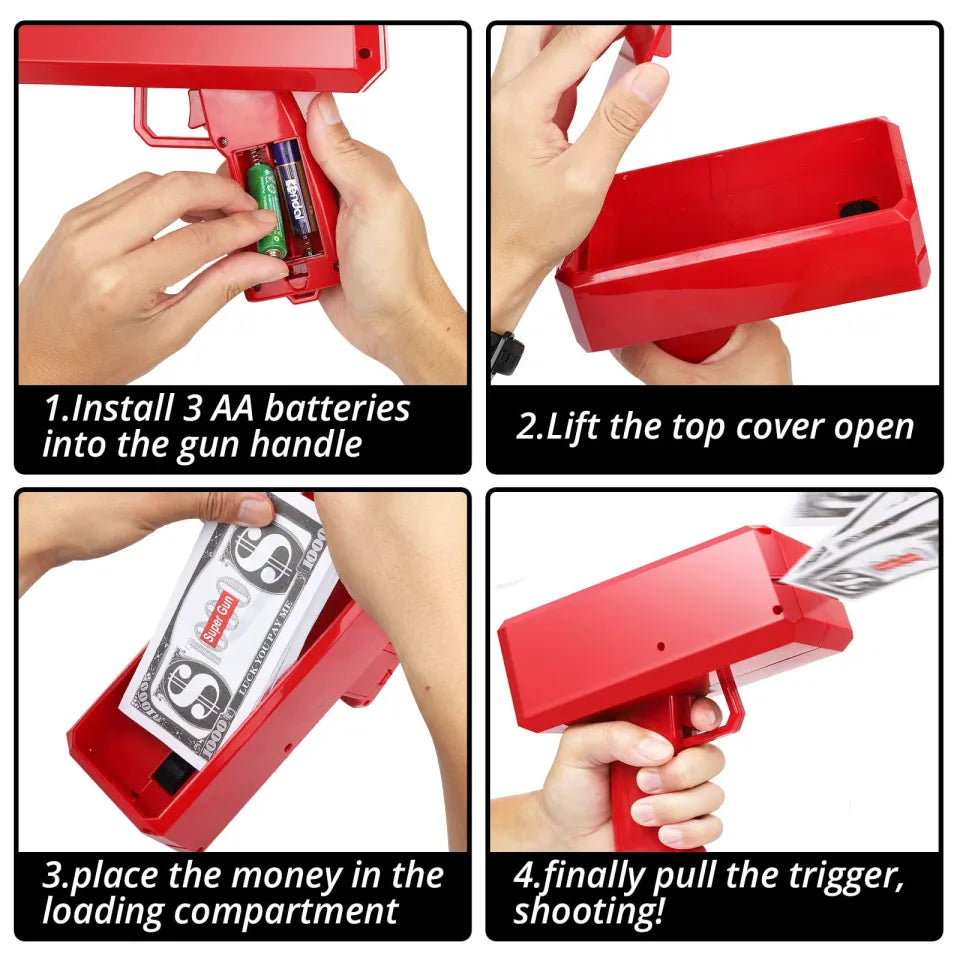 Rain Money Gun Paper Spray Machine — Wedding & Party Cash Launcher
