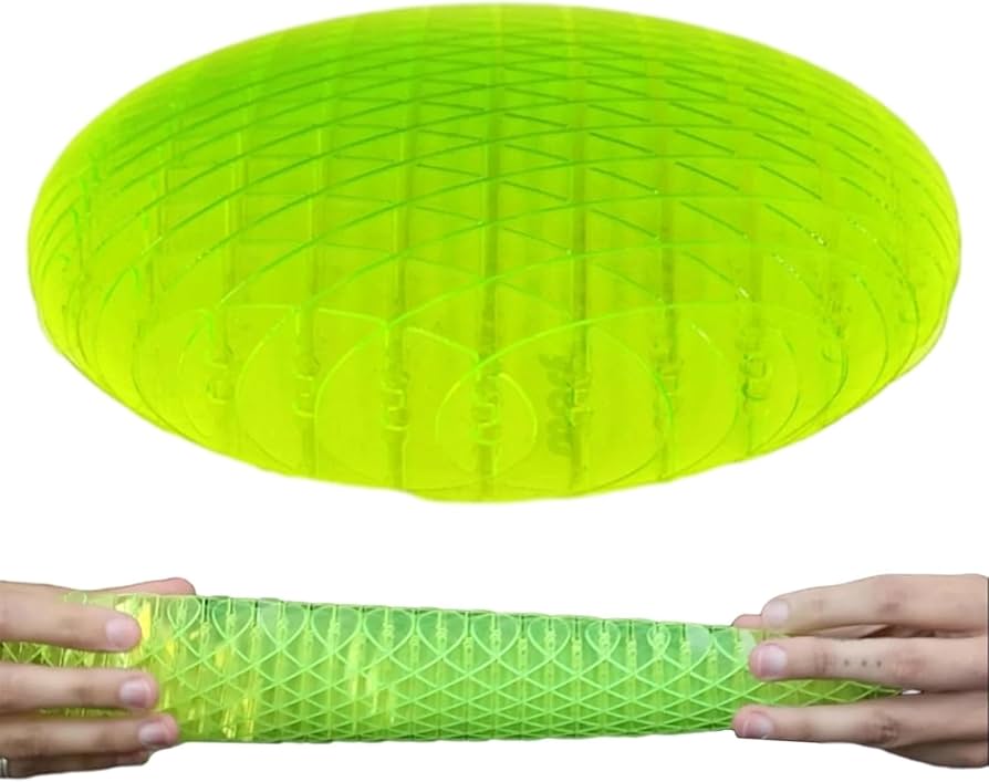 Big Green Worm Fidget Toy — Stretchable Stress-Relief Squishy