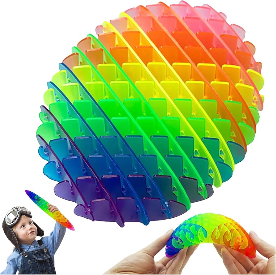 Big Green Worm Fidget Toy — Stretchable Stress-Relief Squishy
