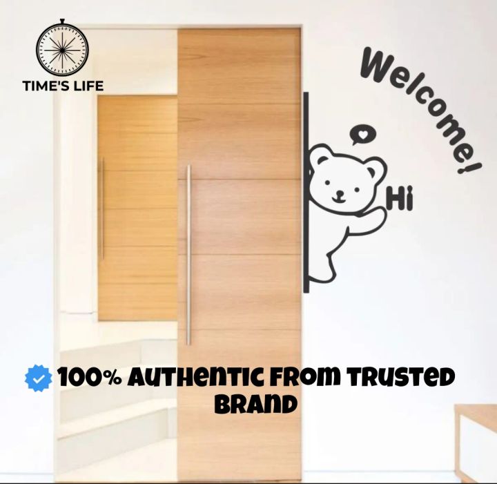 3D Wooden Welcome Panda Wall Art Panel — Modern Home Décor