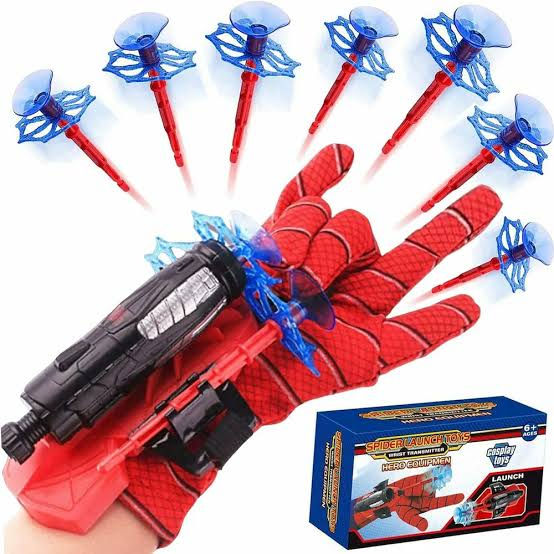 Spiderman Web Shooter Gloves Toy Set (2 Sets) — Kids Role-Play